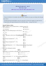Đề thi giữa kì 1 Toán 6 - Đề số 7